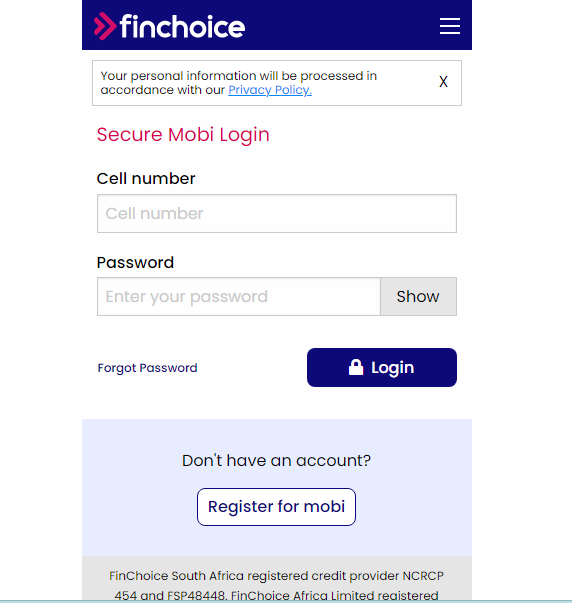 How To Finchoice Login & Registration Now Finchoice.mobi